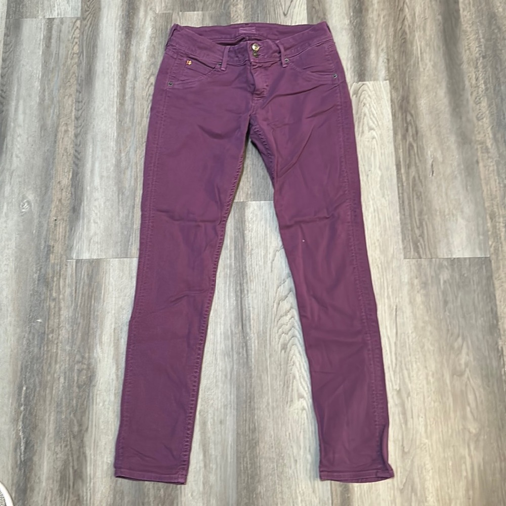 Hudson Collin skinny jeans Purple size 28